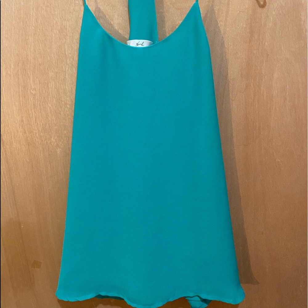 Teal shirt